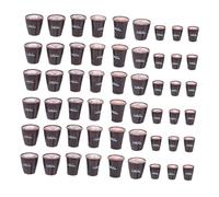 SOPOTUTU 90 Piezas Mini Resin Mugs Japanese Dollhouse Latte Art Miniature Cups with Heart Panda Cat Patterns For DIY Crafts Kitchen Decoration