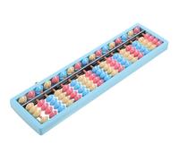 SOPOTUTU Ábaco Educativo Plástico ABS 17 5 Cuentas por Marco Azul Transparente Herramienta Práctica para Aprendizaje y Cálculo Mental