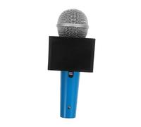 SOPOTUTU Accesorios de Micrófono Simulados de Micrófono de Juguete Falso con Estación de Bandera para Karaoke Disfraces Recuerdos de Fiesta para Escenarios de Infantil