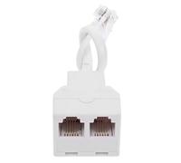 SOPOTUTU Adaptador De Teléfono Ethernet Divisor De Cable Telefónico Diseño Extraíble y Cuatro Pines para Uso Casa y Oficina