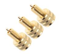 SOPOTUTU Adaptador de Válvula de Neumáticos de Cobre 3piezas para Inflado Profesional y Viajes, Conector Rápido para Ruedas de Camión y Coche, Diámetro Exterior 8mm Interior 12mm