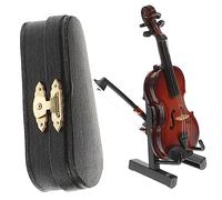 SOPOTUTU Adorno de Violín Miniatura de Prop de Fotografía Decoración de Escritorio y Habitación Infantil