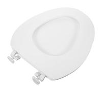 SOPOTUTU Asiento de Inodoro de Baño Blanco de Eva Cierre Suave y Fácil Instalación para Reemplazo Cómodo y Duradero en Baños Clásicos y Simples