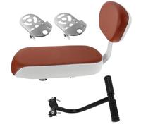 SOPOTUTU Asiento Trasero para Bicicleta con Respaldo y Reposabrazos Cojín Acolchado Antideslizante para Ciclismo al Aire Compatible con Varios Modelos y Transporte Seguro para Pasajeros