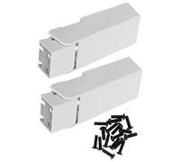 SOPOTUTU Bisagras de Resorte Metálicas Aplicables para Puerta de Congelador Grande, Kit 2 Piezas Carcasa y Tornillos, Reemplazo para Frigorífico y Nevera Doble Puerta, Reparación