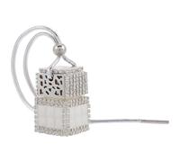 SOPOTUTU Botella Vacía Colgante de Cristal Gemas de Imitación para Coche, Dispensador de Fragancia para Espejo Retrovisor, Decoración Interior de Automóvil para Aromaterapia