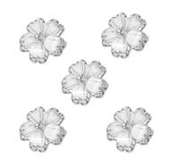 SOPOTUTU Botones de costura con forma de flor y cristal, 5 piezas, multifunción, para camisas, ropa casual y manualidades