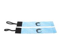 SOPOTUTU Brazaletes de Capitán de Fútbol Elásticos Azules 2 Piezas para Jóvenes y Adultos, Banda Ajustable Visible para Entrenamiento y Partidos Deportivos de Equipos de Fútbol