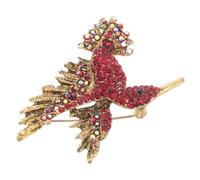 SOPOTUTU Broche De Hummingbird Rhinestones Para Mujer Joya De Animales Accesorios Elegantes Para Ropa y Celebraciones Especial Para y Familia