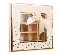 Sopotutu Caja De Embalaje De Chocolate Vacía Con 25 Compartimentos Decorada Con Lazo Para Bombones Trufas Y Dulces Ideal Para Fiesta CumpleañOs Y San ValentíN