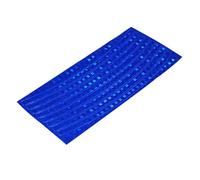 SOPOTUTU Cinta Reflectante Azul para Ruedas de Bicicleta y Moto Tiras Termoestables Impermeables UV Seguridad Nocturna Lluvia y Niebla de Unidades para Radios y Llantas