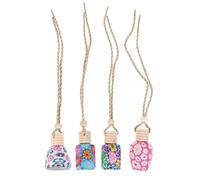 SOPOTUTU Colgantes Aromáticos para Coche Decoración Elegante para Automóvil Color Aleatorio para Varios estilos de Cerámica y Vidrio 8 Piezas en 1 Set y Difusión de Fragancia Varios estilos Automóvil
