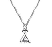 SOPOTUTU Collar de Béisbol de Plateada con Colgante Forma de Bate Joyería Deportiva Unisex Diseño Minimalista para Hombres y Mujeres Regalo Original para Aficionados al Deporte