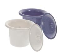 SOPOTUTU Contenedor para Urinario Plástico 2 Piezas con Tapa Engrosado Tamaño Infantil Color Aleatorio Portátil para Orina Nocturna en Casa y Viaje Niños y Adultos