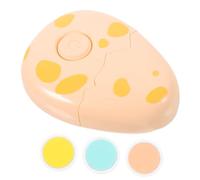 SOPOTUTU Cortauñas Eléctrico Para Bebés Amoladora De Uñas Eléctrica 3 Cabezales Limadora Segura y Portátil Diseño De Huevo Amarillo Cuidado Infantil