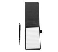 SOPOTUTU Cuaderno de Notas Multifuncional A7 Tamaño Mini Portátil con Impresión Creativa Cuaderno de Negocios Negro con Bolígrafo Metálico Incluido para Oficina y Estudio