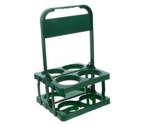 SOPOTUTU Cubeta Plegable para Botellas de Cerveza con Mango Soporte Práctico para Bebidas para Picnics y Fiestas Color Verde
