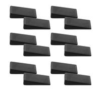SOPOTUTU Cuñas Niveladoras Negras para Muebles Grandes, Juego de 12 Almohadillas Ajustables para Patas de Mesa, Sofá y Gabinete, Extensores de Altura Resistentes para Pisos