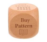 SOPOTUTU Dados de Decisión para Acolchado de Madera Hechos Mano Herramienta Grabada para Costura Creativa Dados de Caras para Proyectos de Patchwork Sostenible para Artesanos y Quilters