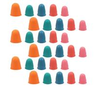 SOPOTUTU Dedos de Goma Reutilizables 40 Piezas Multicolor, Dediles Elásticos para Oficina, Costura, Conteo de Dinero y Protección Manual Segura