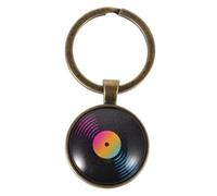 SOPOTUTU Disco de Vinilo Colgante para Bolso Vintage Llavero de Aleación de Zinc de Ligero y Versátil Adecuado para Aficionados la Música