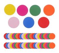SOPOTUTU Discos de Madera Redondos de Colores 100 Piezas para Educación Matemática Infantil Material Didáctico Montessori Herramienta de Aprendizaje Niñas Manualidades Escolares