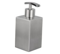 SOPOTUTU Dispensador Recargable de Jabón Líquido de Acero Inoxidable Botella para Cocina Baño y Dormitorio para Champú Loción y Jabón Diseño Compacto y Fácil Recarga