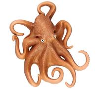 SOPOTUTU Figura de Pulpo Decorativa de Plástico Temática Oceánica Modelo Realista de Animal Marino Artificial para Decoración del Hogar Escritorio y Micropaisaje Color Natural Tamaño