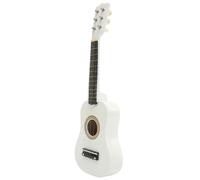 SOPOTUTU Guitarra Acústica Blanca para Principiantes Instrumento Musical de Madera Seguro y Cómodo para Aprender y Regalar
