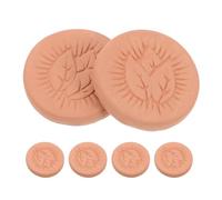 SOPOTUTU Humidificador de Terracota 6 Unidades Disco Humidificador Hoja 3,7 Cm para Humidor Control Humedad Almacenamiento Cigarros Accesorios Mantenimiento Fácil