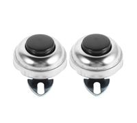 SOPOTUTU Interruptor de Bocina Metálico para Camión y Tractor, Botón Pulsador Fácil de Usar, Pack de 2 Piezas para Vehículos y Aplicaciones Versátiles