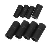 SOPOTUTU Juego de Llaves de Vaso para Grifos Industriales 8 Piezas, Adaptadores de Grifo de Acero Inoxidable, Dado para Destornillador de Macho, Herramienta de Reparación de Roscas