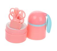 SOPOTUTU Kit de Cortaúñas para Bebés con Funda Rosa de Cuidado Infantil Seguro y Duradero Tijeras para Recién Nacidos Manicura y Pedicura para Cuidado Delicado