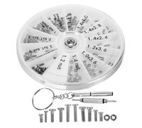 SOPOTUTU Kit de Reparación de Gafas y Destornillador 120 Piezas de Recambio Acero Inoxidable Portátil para Hogar y Profesionales Organizador de Herramientas