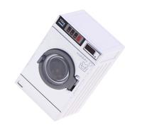 SOPOTUTU Lavadora y Secadora Eléctrica para Casa De Muñecas Accesorio Realista para Jugar y Decorar Baños Infantiles Modelo De Lavadora Miniatura para Imaginación