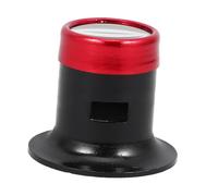 SOPOTUTU Lupa De Diadema para Joyería 10x Luz Led Lupa De Aumento De Cristal y Aluminio para Trabajos De Cerca Reparación De Relojes y Grabado Minucioso