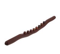 SOPOTUTU Masajeador Muscular de Madera de Haya Carbonizada Pequeño, Palo de Masaje Corporal Dentado para Relajación Muscular en Casa, Herramienta Meridianos, Uso Terapéutico para Usuarios