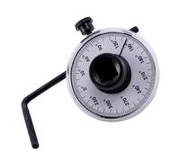 SOPOTUTU Medidor Ángulo Torsión Acero Ajustable con Dial Transparente Herramienta Precisión para Medición Rotación y Torque Resistente para Automoción Pulg