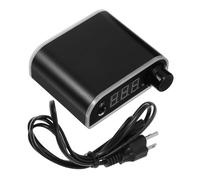 SOPOTUTU Mini Fuente de Alimentación para con Pantalla LED Regulador de Voltaje Portátil y Diseño Ligero para Uso Casa y Salón y Fácil de Transportar Color Negro