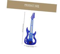 SOPOTUTU Mini Guitarra Eléctrica Simulada Azul 4 Cuerdas, Instrumento Musical, Ukelele para Principiantes, Juguete Educativo para Practicar Música, Instrumento de Entrenamiento
