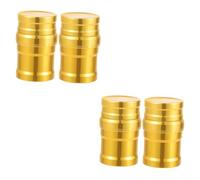 SOPOTUTU Mini Lámpara De Alcohol Calentador Portátil Para Camping Y Actividades Herramienta De Calentamiento Y Segura Color Dorado 2 Piezas*2