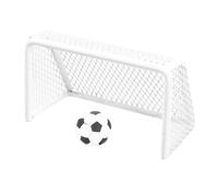 SOPOTUTU Mini Portería de Fútbol Miniatura con Balón de Set y Compacto para Decoración de Casas de Muñecas y Deportivas Fácil Montaje y Almacenamiento
