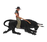 SOPOTUTU Modelo Creativo de Matador Figura Simulada de Buey y Matador Occidental Adorno Decorativo Artesanal Juguete Educativo y Manualidades de Escritorio Set Estático para Habitación