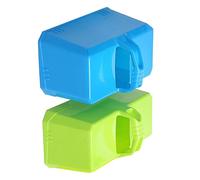 SOPOTUTU Moldes para Ladrillos de Nieve y Arena para Niños, 2 Piezas, Plástico Resistente, Colores Aleatorios, Juego al Aire Libre para Construir Castillos y Fortalezas en Color Aleatorio