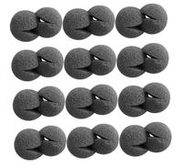 SOPOTUTU Nariz de Esponja Negra para Cosplay 25 Piezas Accesorio Compacto para Disfraces de Circo Adecuado para Fiestas y Juegos de Broma