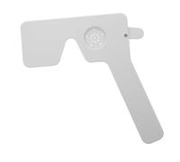 SOPOTUTU Oclusor Ocular de Plástico Blanco, Herramienta Portátil para Examen Vista, Prueba de Astigmatismo, Uso Profesional en Optometría, para Evaluar Agudeza Visual