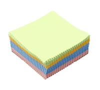 SOPOTUTU Paños de Limpieza para Gafas Microfibra 10x10 Cm 100 Unidades Multicolor, Paño para Lentes, Limpiador Compacto para Pantallas Electrónicas, Adecuado Cuidado de Gafas y Cristales Delicados
