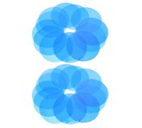 SOPOTUTU Películas Adhesivas de Gel para Iluminación LED 74 Mm, 20 Unidades Azul Océano, Láminas Translúcidas para Filtros de Luz, Película Correctora para Lámparas de Techo,