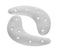 SOPOTUTU Placas de Metal para Talón en Forma de Media Luna para Botas y Zapatillas, Protectores de Hierro con Tornillos para Reparación y Protección del Talón Hombre