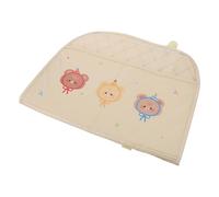 SOPOTUTU Protector Asiento Trasero Coche con Organizador y Estampado Oso Alfombrilla Anti-patada para Suv Accesorio Práctico para Mantener Interior Limpio y Ordenado